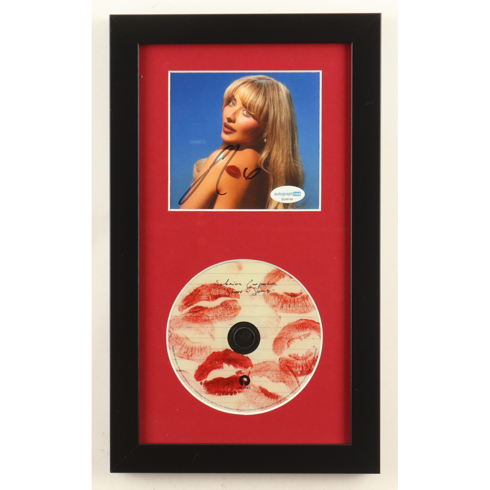 Sabrina Carpenter Signed "Short N' Sweet" Custom Framed CD Insert Display (ACOA) at PristineAuction.com Sabrina Carpenter Signed "Short N' Sweet" Custom Framed CD Insert Display (ACOA) at PristineAuction.com