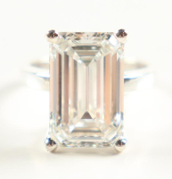 New 10.04 Carats Lab Grown Diamond Ring E, VV2 | Estimated Retail Value: $15,000 (UGL & IGI) at PristineAuction.com