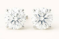 New 3.00 CTW Lab Grown Pair of Diamond Earrings D, VVS2 | Estimated Retail Value: $4,800 (UGL & IGI) at PristineAuction.com