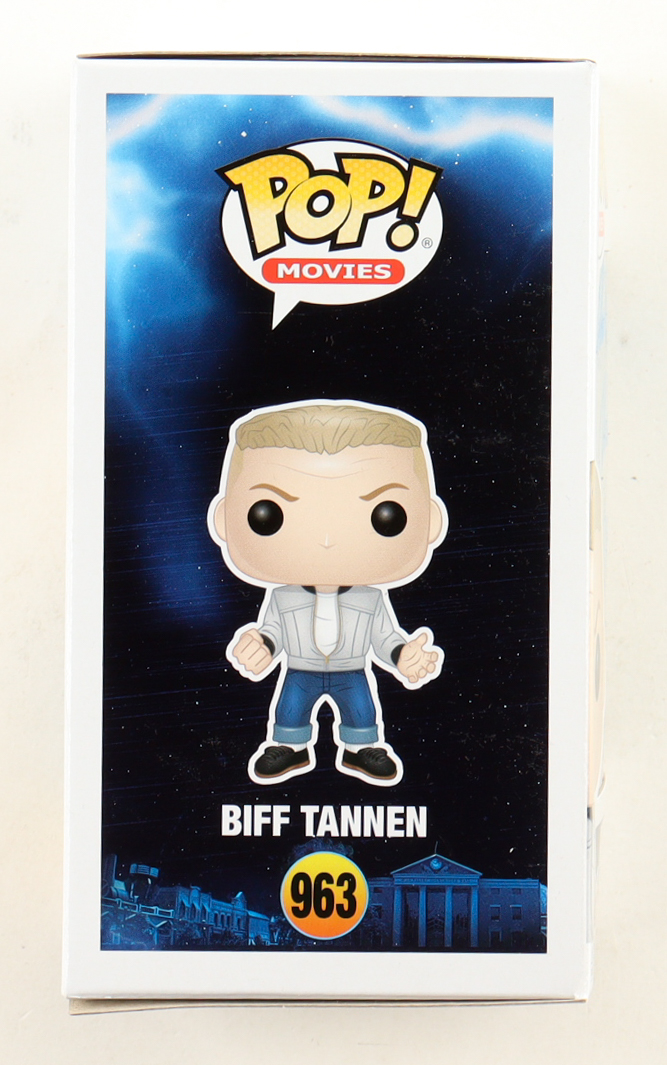 Tom Wilson Signed "Back to the Future" #963 Biff Tannen Funko Pop! Vinyl Figure Inscribed "Think, McFly, Think" (ACOA) at PristineAuction.com Tom Wilson Signed "Back to the Future" #963 Biff Tannen Funko Pop! Vinyl Figure Inscribed "Think, McFly, Think" (ACOA) at PristineAuction.com