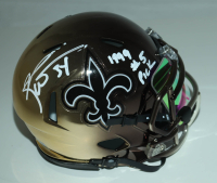 Ricky Williams Signed Saints Chrome Alternate Speed Mini Helmet with Visor Inscribed "1999 #5 Pick" (Beckett) at PristineAuction.com