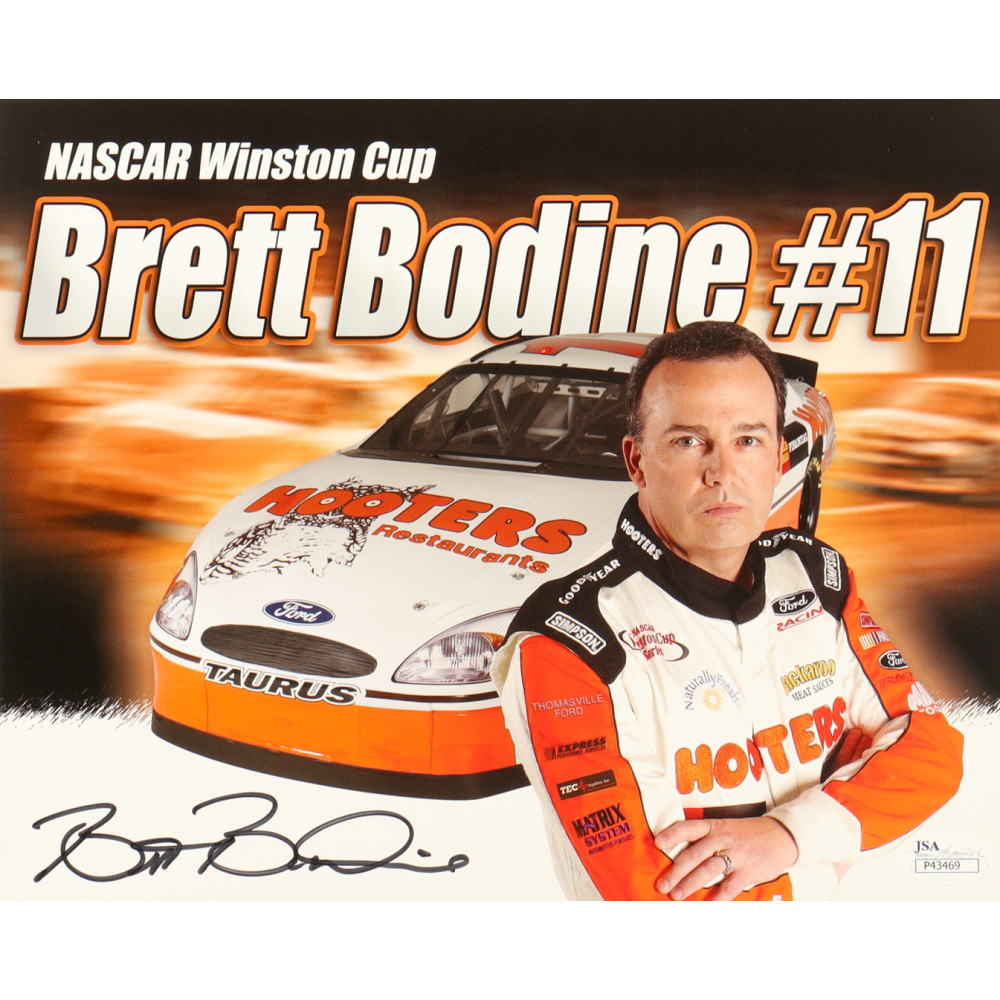 Brett Bodine Signed NASCAR 8x10 Hero Card (JSA) at PristineAuction.com