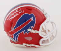 Thurman Thomas Signed Bills Speed Mini Helmet Inscribed "1991 NFL MVP" (Beckett) at PristineAuction.com