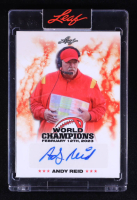 Andy Reid 2023 Leaf World Champions Autographs #WCAAR1 #30/79 at PristineAuction.com