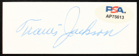 Travis Jackson Signed 1.5x3.5 Cut (PSA) at PristineAuction.com