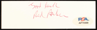 Red Barber Signed 1.5x5 Cut Inscribed "Good Luck" (PSA) at PristineAuction.com