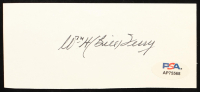 William Harold "Bill" Terry Signed 2x5 Cut (PSA) at PristineAuction.com