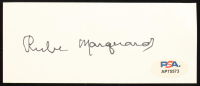 Rube Marquard Signed 2x5 Cut (PSA) at PristineAuction.com