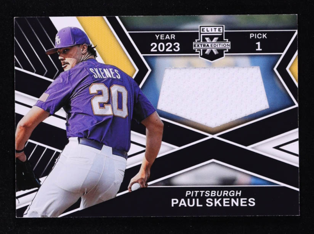 Paul Skenes 2023 Elite Extra Edition First Round Materials #8 RC