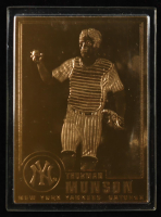Thurman Munson 1996-03 Danbury Mint #42 22kt Gold Card at PristineAuction.com