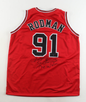 Dennis Rodman Signed Jersey Inscribed "5x Champ" & "The Worm" (Authentic Ink) at PristineAuction.com
