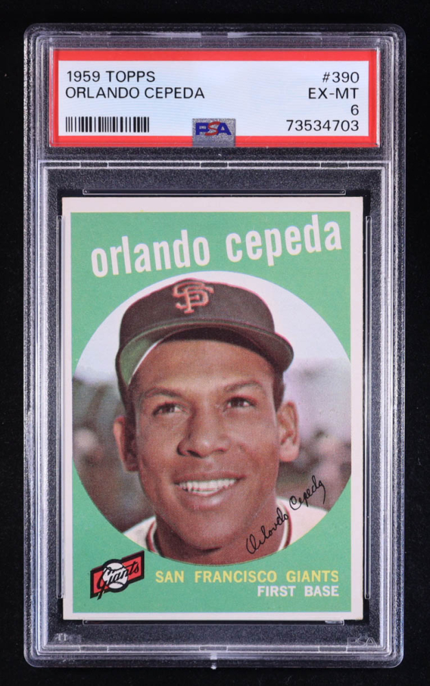 Orlando Cepeda 1959 Topps #390 (PSA 6)