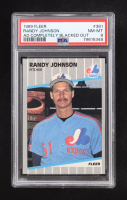 Randy Johnson 1989 Fleer AD Completely Blacked Out #381 RC (PSA 8) at PristineAuction.com