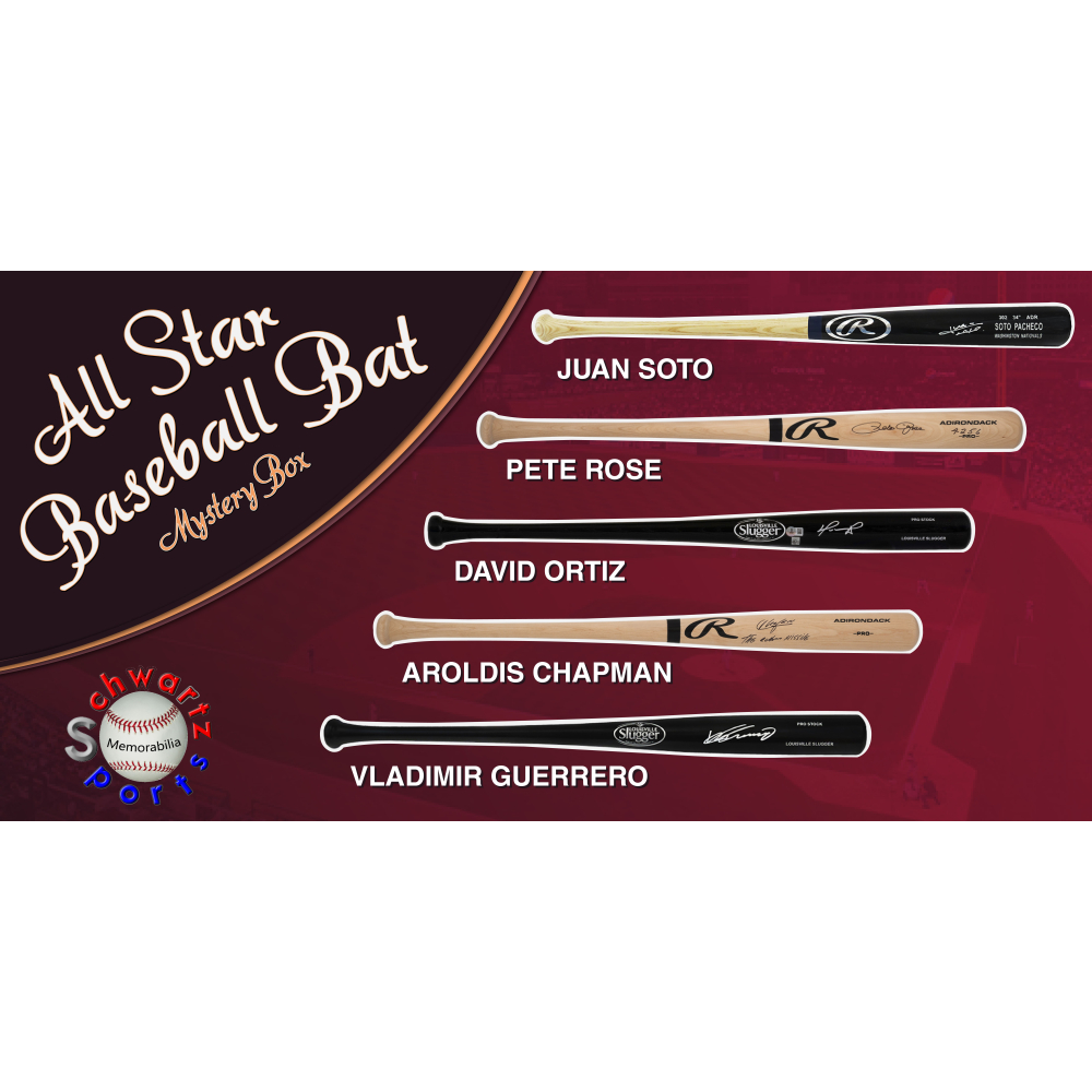 Baseball All Star Signed Baseball Bat Mystery Box - Series 10 (Limited to 100) - Schwartz Sports at PristineAuction.com Baseball All Star Signed Baseball Bat Mystery Box - Series 10 (Limited to 100) - Schwartz Sports at PristineAuction.com