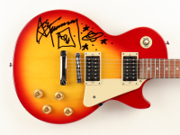 Ace Frehley Signed Custom Artist Edition Gibson Les Paul Electric Guitar With Hand-Drawn Sketch Of Stars & Ace Of Hearts (AutographCOA) at PristineAuction.com