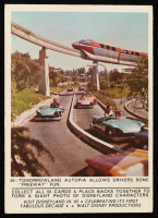 Tomorrowland Autopia 1965 Donruss Disneyland Blue Backs #66 at PristineAuction.com