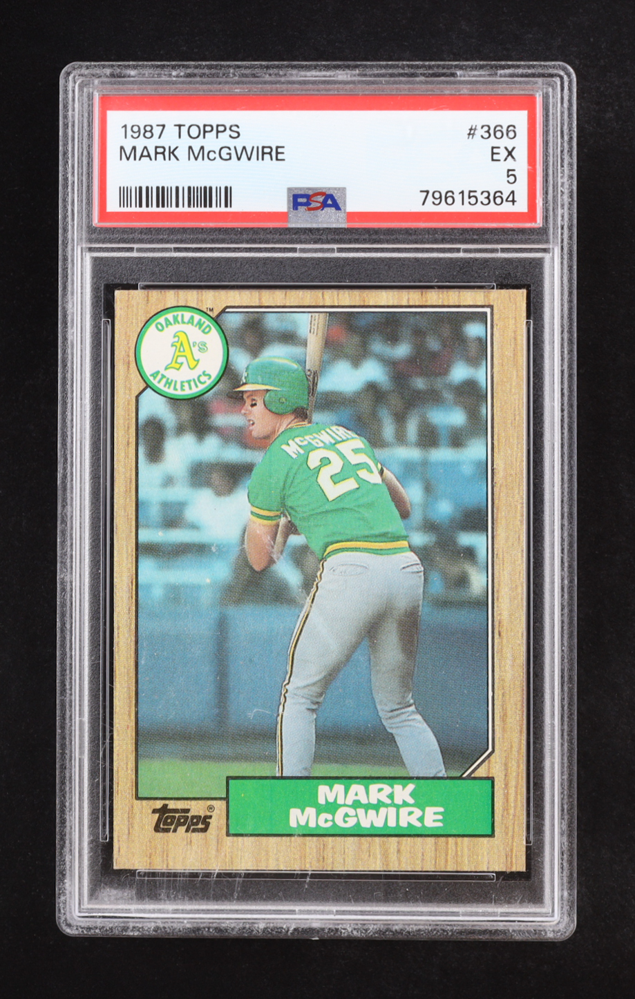 Mark McGwire1987 Topps #366 RC (PSA 5) at PristineAuction.com Mark McGwire1987 Topps #366 RC (PSA 5) at PristineAuction.com
