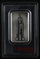 Valcambi Suisse Skyline 1oz .999 Fine Silver Bullion Bar In Assay at PristineAuction.com