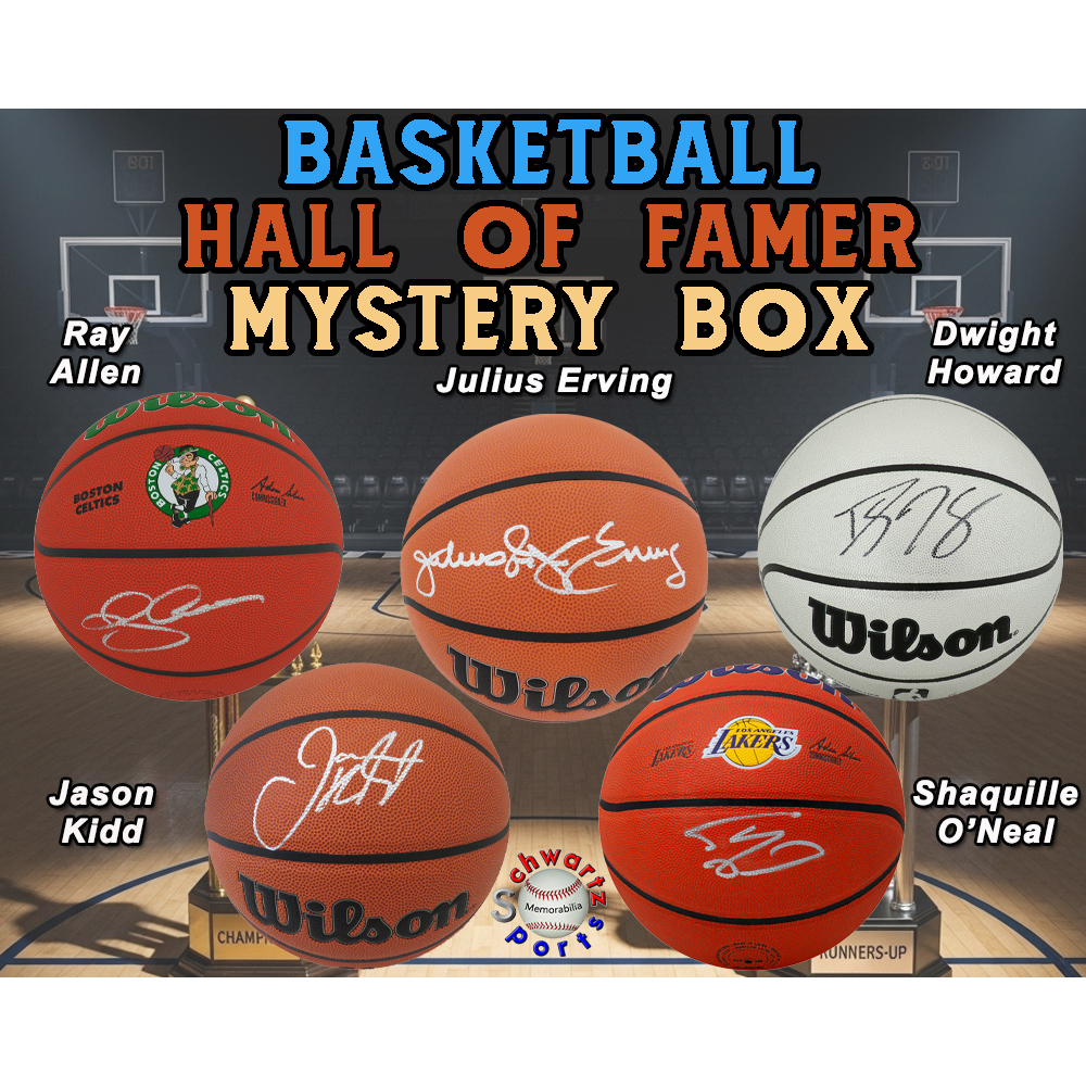 Basketball HALL OF FAMER Signed Basketball Mystery Box - Series 19 (Limited to 100) – Schwartz Sports at PristineAuction.com Basketball HALL OF FAMER Signed Basketball Mystery Box - Series 19 (Limited to 100) – Schwartz Sports at PristineAuction.com