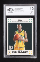 Kevin Durant 2007-08 Topps Rookie Set #2 RC (BCCG 10) at PristineAuction.com