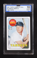 Mickey Mantle 2021 Topps X Mantle #41 (ISA 10) at PristineAuction.com