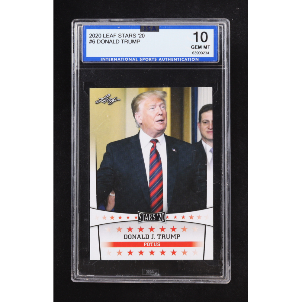 Donald Trump 2020 Leaf Stars '20 #6 (ISA 10) at PristineAuction.com