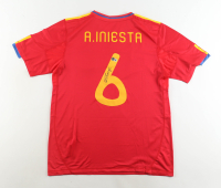 Andres Iniesta Signed Spain Nike Authentic Jersey (Beckett) at PristineAuction.com