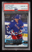 Jimmy Vesey Signed 2016-17 Upper Deck Young Guns #218 RC (PSA | Auto 10) at PristineAuction.com