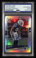 Trevon Diggs Signed 2020 Donruss Optic Silver #110 RC (PSA) at PristineAuction.com