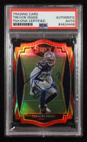 Trevon Diggs Signed 2020 Select Prizm Red Die Cut #196 RC (PSA) at PristineAuction.com