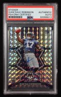 Wan'Dale Robinson Signed Sticker on 2022 Panini Mosaic Mosaic #330 RC (PSA) at PristineAuction.com