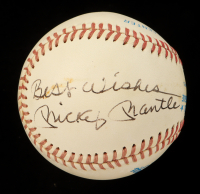 Mickey Mantle Signed OAL Baseball Inscribed "Best Wishes" (Beckett) at PristineAuction.com