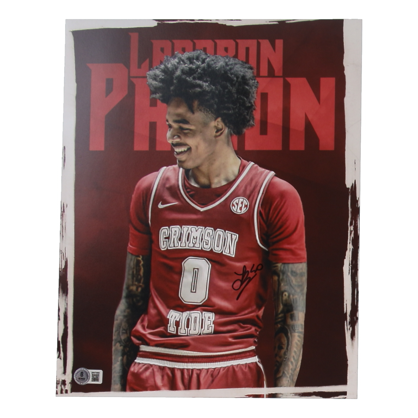 Labaron Philon Signed Alabama Crimson Tide 11x14 Photo (Beckett) at PristineAuction.com Labaron Philon Signed Alabama Crimson Tide 11x14 Photo (Beckett) at PristineAuction.com