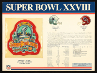 Super Bowl XXVIII Commemorative Patch Display at PristineAuction.com