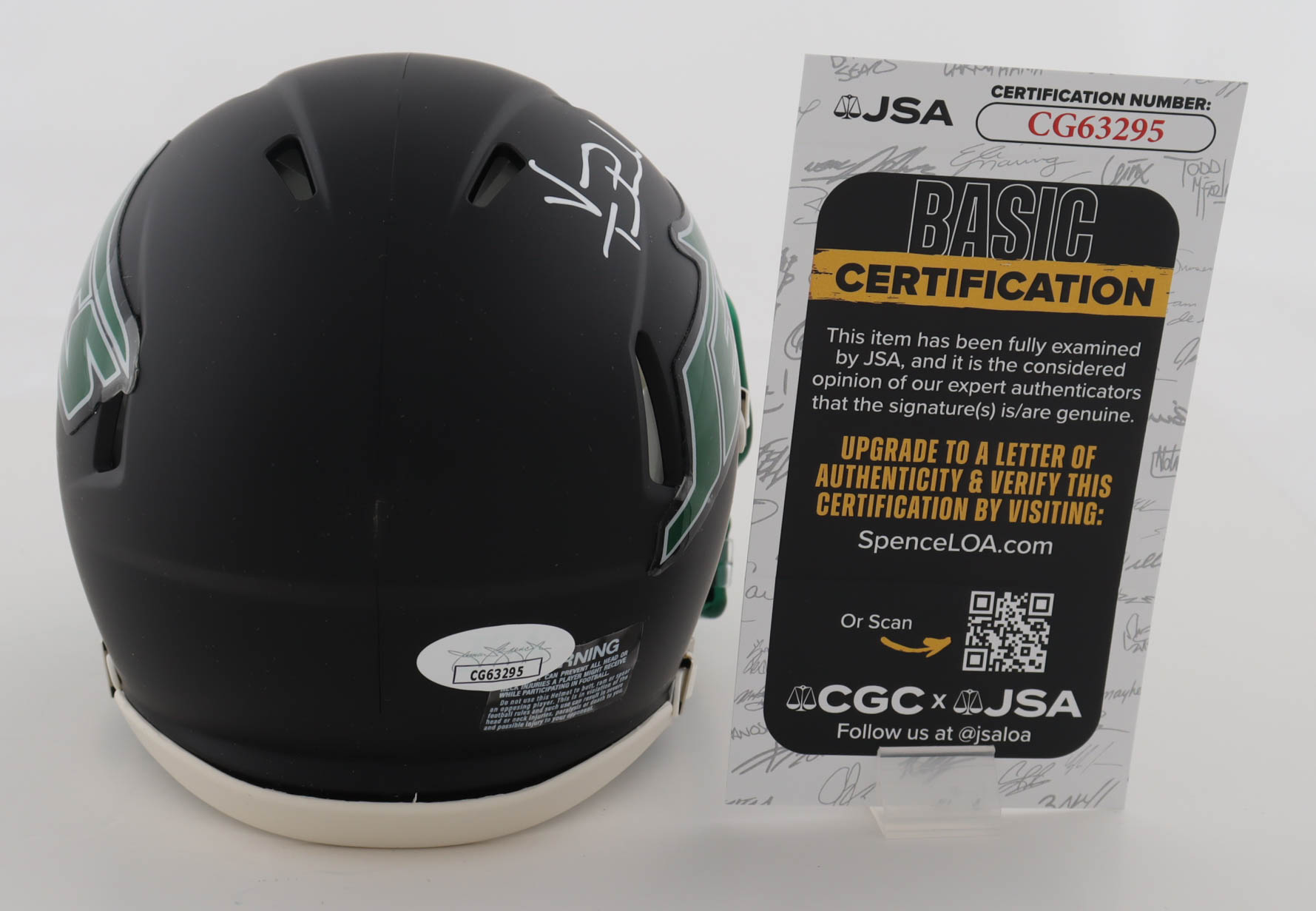 Vinny Testaverde Signed Jets Eclipse Alternate Speed Mini Helmet (JSA) at PristineAuction.com Vinny Testaverde Signed Jets Eclipse Alternate Speed Mini Helmet (JSA) at PristineAuction.com