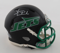 Vinny Testaverde Signed Jets Eclipse Alternate Speed Mini Helmet (JSA) at PristineAuction.com