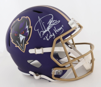Derrick Henry Signed Ravens Full-Size Speed Helmet Inscribed "'King Henry'" (Beckett) at PristineAuction.com