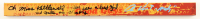 Alex Vincent & Ed Gale Signed "Child's Play" Foam Half Yard Stick Inscribed "Oh Miss Kettlewell - You Been A Bad Girl", "Andy" & "as Chucky" (ACOA) at PristineAuction.com
