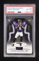 Lamar Jackson 2018 Panini Playbook #148 RC (PSA 8) at PristineAuction.com