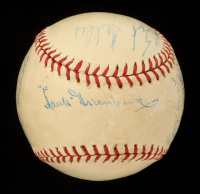 1948 Cleveland Indians | OL Baseball Signed by (13) with Hank Greenburg, Bob Feller, Larry Doby, (PSA) at PristineAuction.com