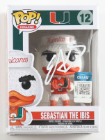 Edgerrin James Signed "Miami Hurricanes" #12 Sebastian The Ibis Funko Pop! Vinyl Figure (JSA) at PristineAuction.com