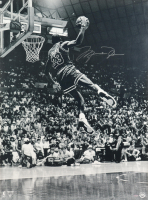 Michael Jordan Signed Bulls "Frozen in Time" 30x40 Photo (UDA & GOAT) at PristineAuction.com