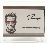 Robert Downey Jr. Signed "Iron Man" Light-Up Arc Reactor Cut with Display Case (ACOA) at PristineAuction.com