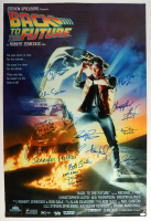 "Back to the Future" 27x40 Movie Poster Cast-Signed By (14) With Michael J. Fox, Claudia Wells, Christopher Lloyd, Thomas Wilson With Multiple Character Inscriptions (ACOA) at PristineAuction.com