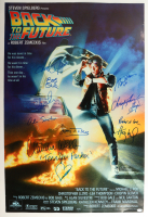 "Back to the Future" 27x40 Movie Poster Cast-Signed By (9) With Michael J. Fox, Claudia Wells, Christopher Lloyd, Thomas Wilson With Multiple Character Inscriptions (ACOA) at PristineAuction.com