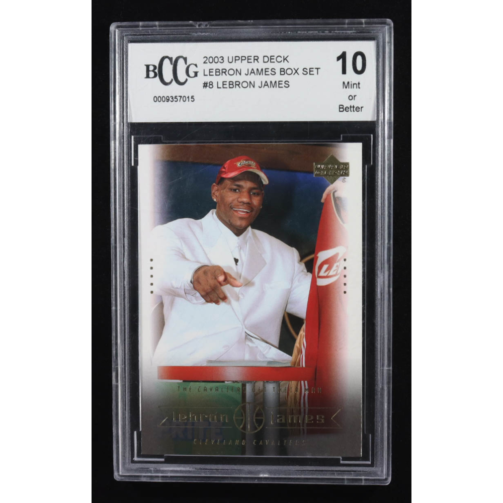 Lebron James 2003 Upper Deck Box Set #8 RC (BCCG 10) at PristineAuction.com