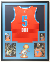 Luguentz Dort Signed Custom Framed Jersey Display (JSA) at PristineAuction.com