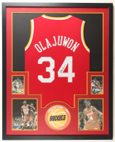Hakeem Olajuwon Signed Custom Framed Jersey Display (JSA) at PristineAuction.com