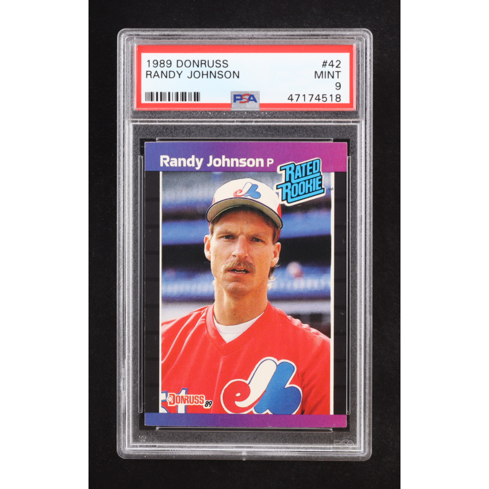 Randy Johnson 1989 Donruss #42 RC (PSA 9) at PristineAuction.com