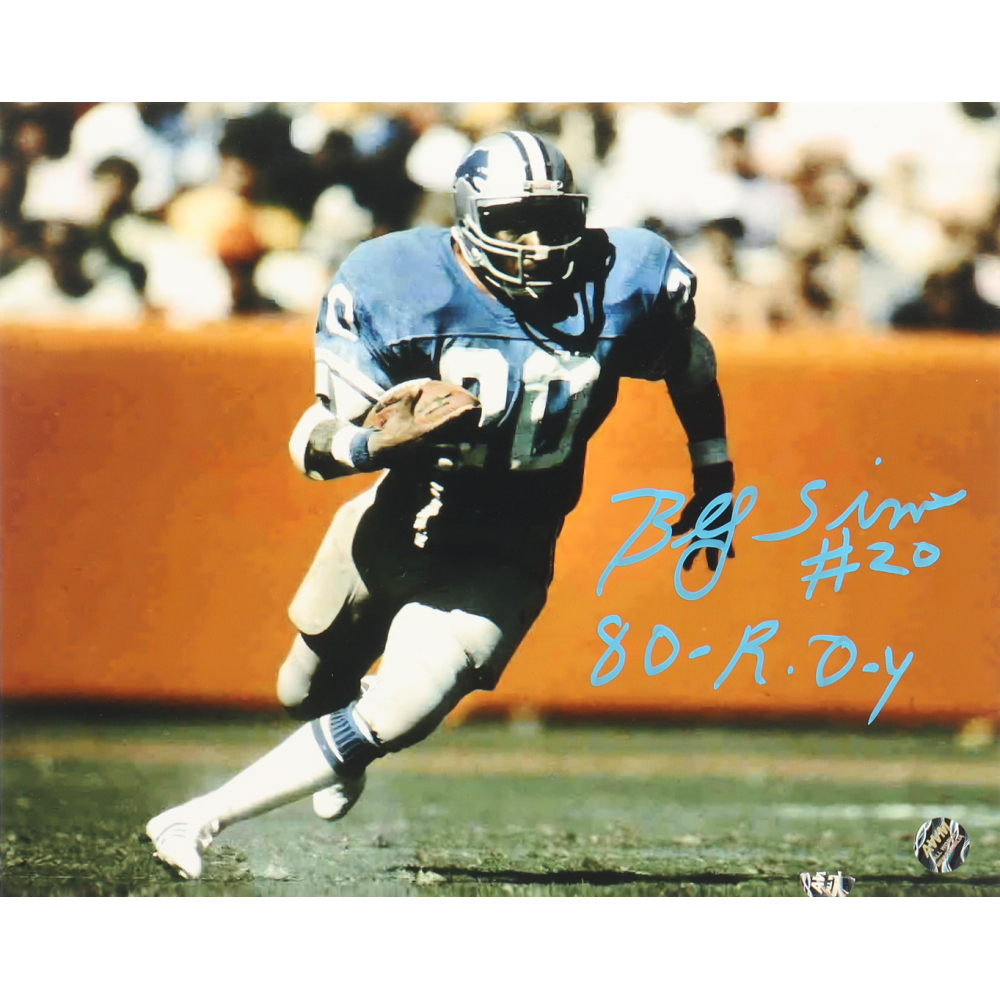 Billy Sims Signed Lions 8x10 Photo Inscribed "80-R.O.Y." (AWM) at PristineAuction.com